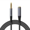 HiFi 1,2m hljóðsnúru framlenging mini-jack 3,5mm karl yfir í mini-jack 3,5mm kona