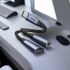 2 in 1 USB-C breytistykki 3.5mm Jack Stereo hljóðtengi og USB-C tengi